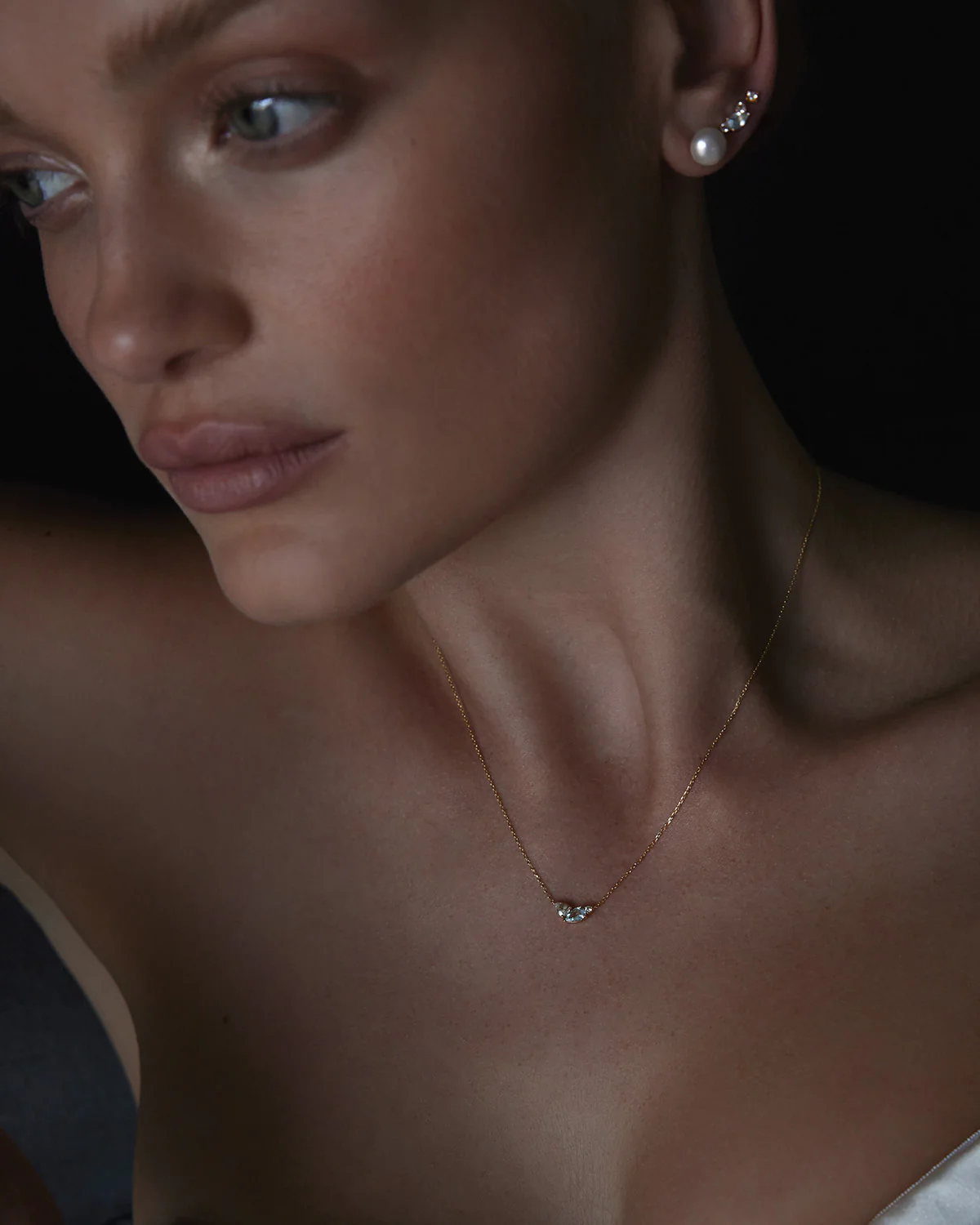 14k Solid Gold By Your Side Sapphire Necklace - Image 7