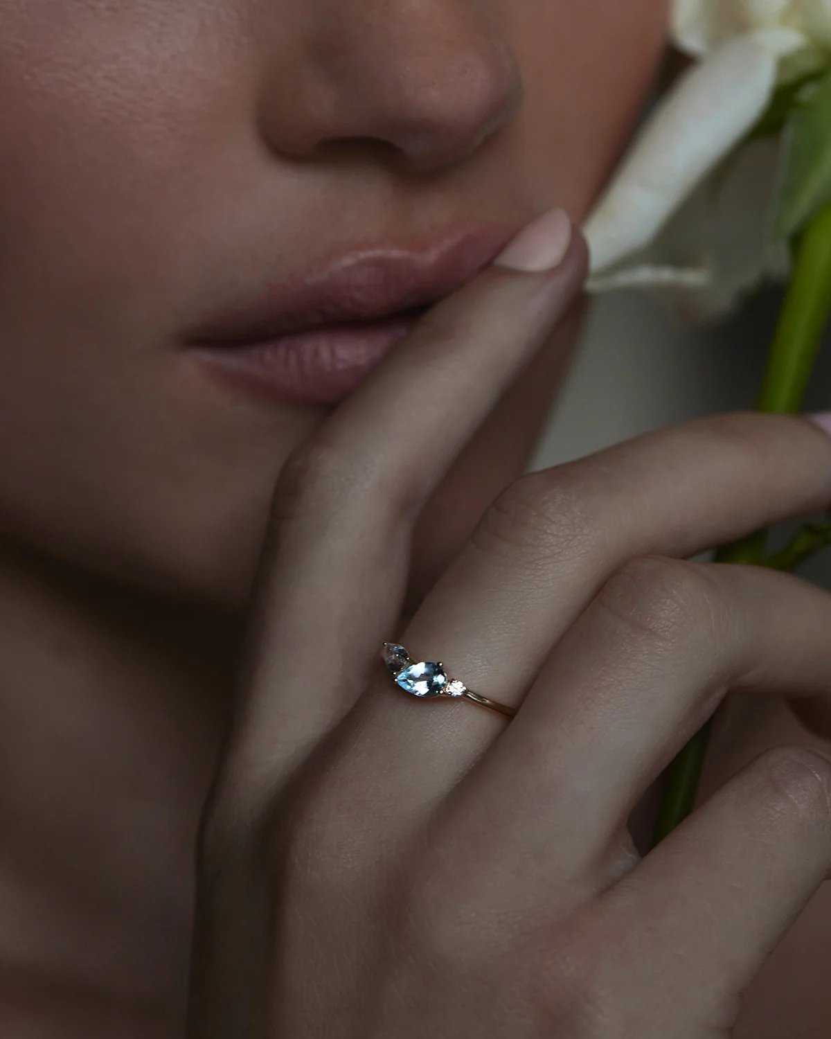 14k Solid Gold By Your Side Sapphire Ring - Image 9
