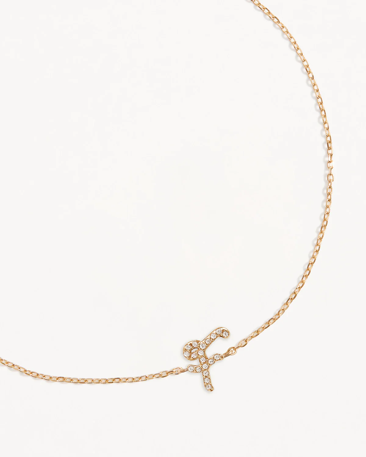 14k Solid Gold Diamond Love Letter Bracelet - Image 15