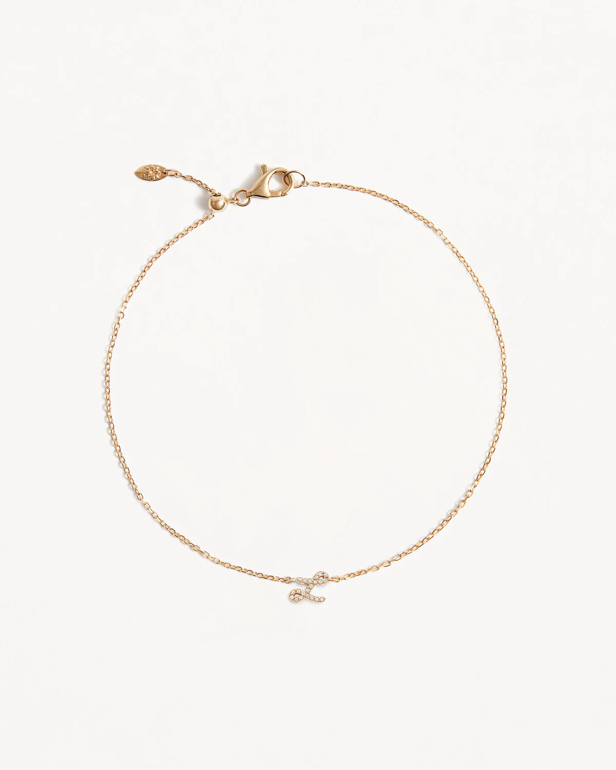 14k Solid Gold Diamond Love Letter Bracelet - Image 27