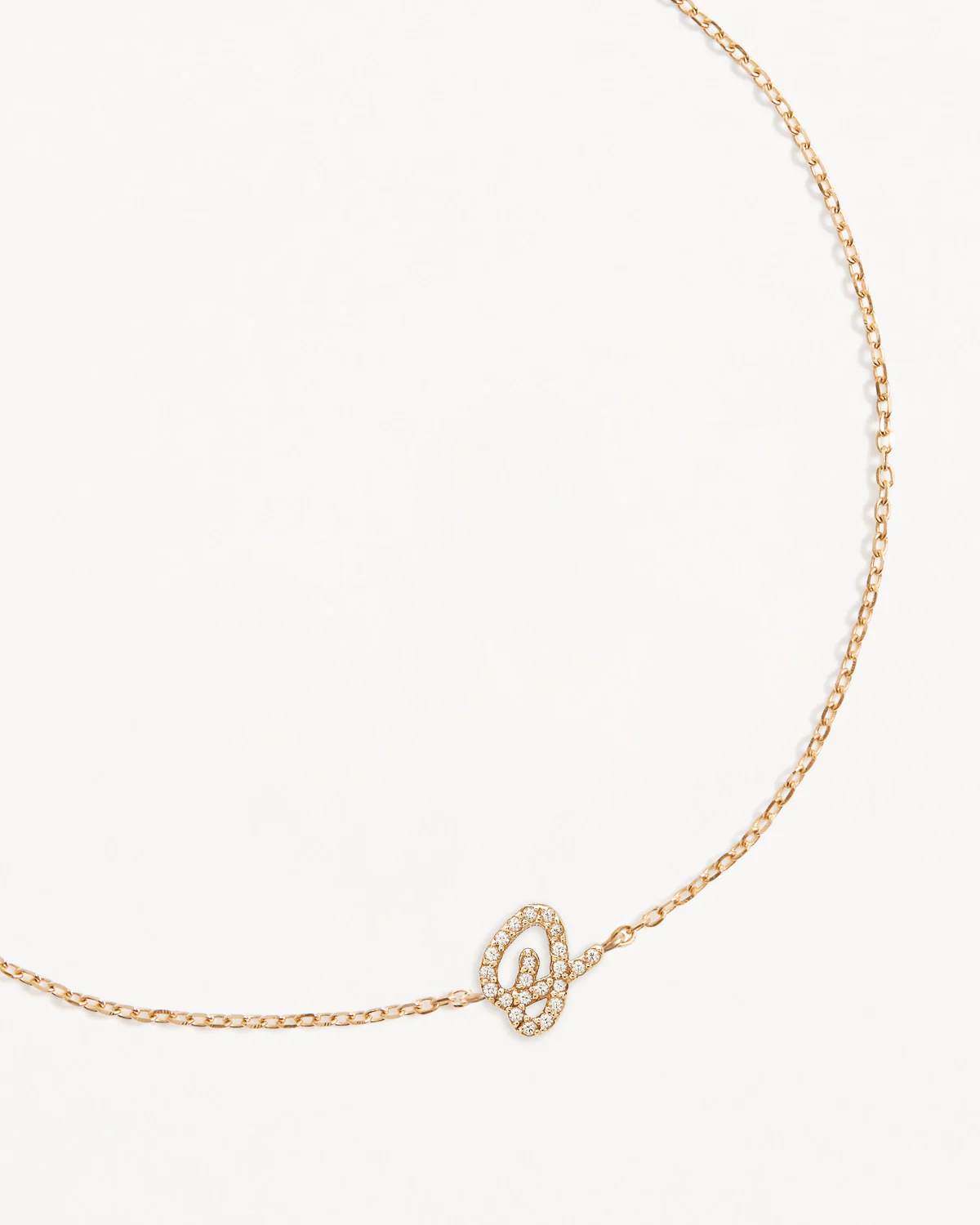 14k Solid Gold Diamond Love Letter Bracelet - Image 34