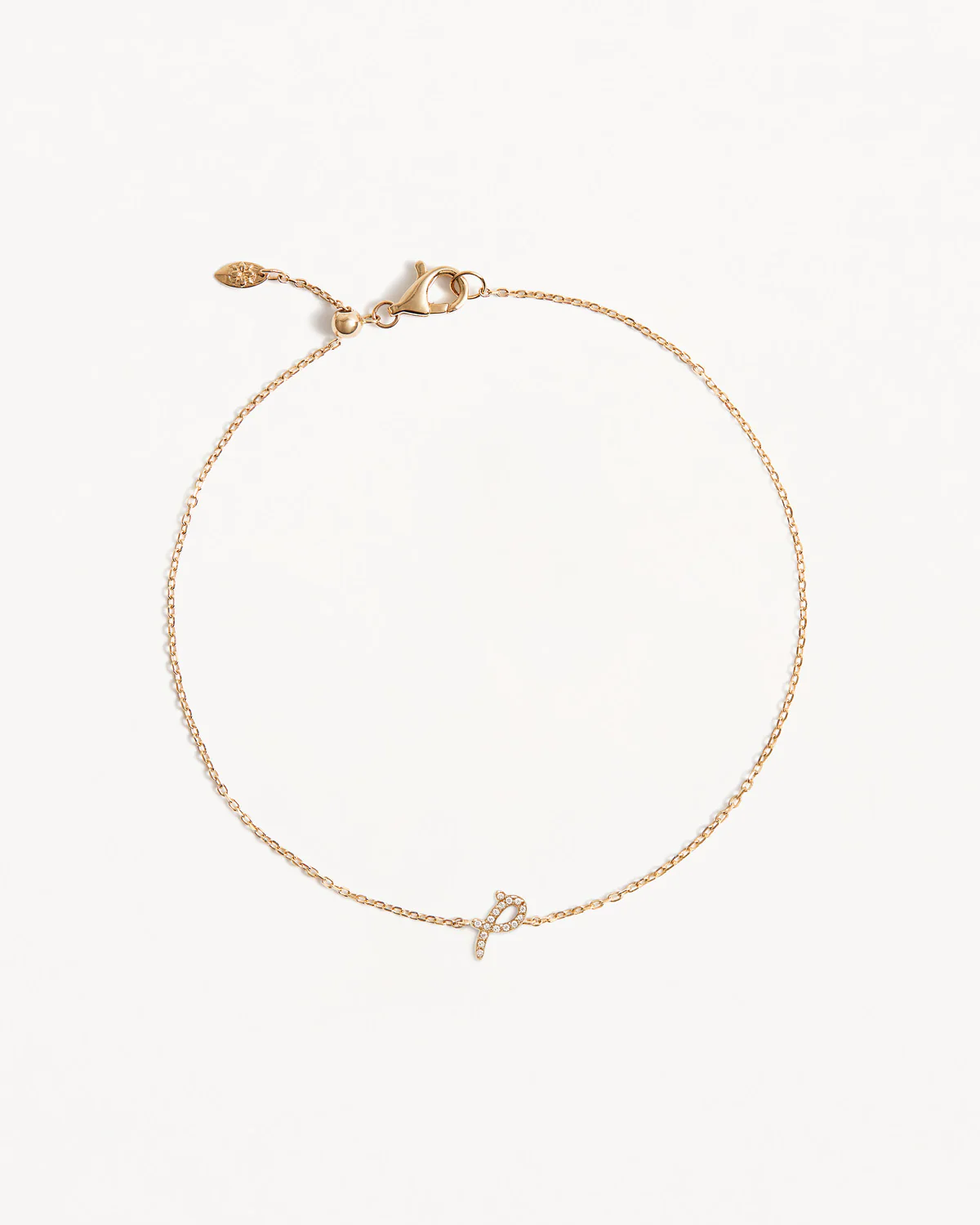 14k Solid Gold Diamond Love Letter Bracelet - Image 35
