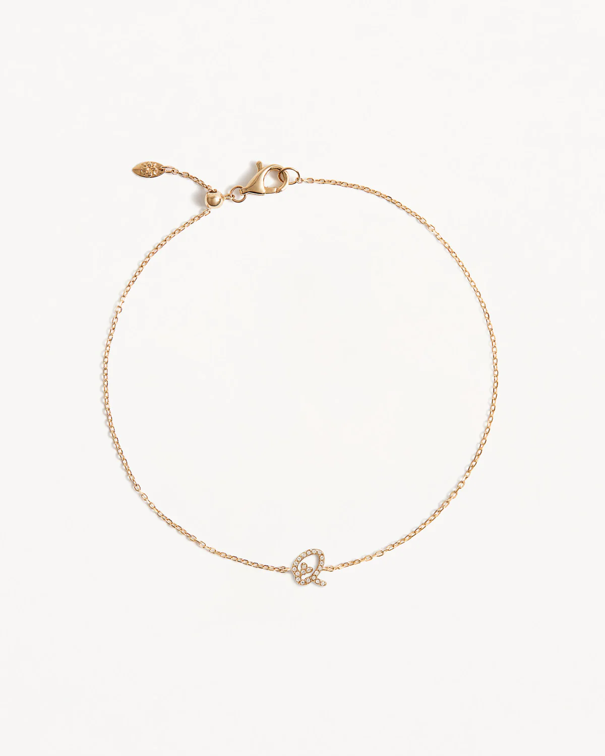 14k Solid Gold Diamond Love Letter Bracelet - Image 37