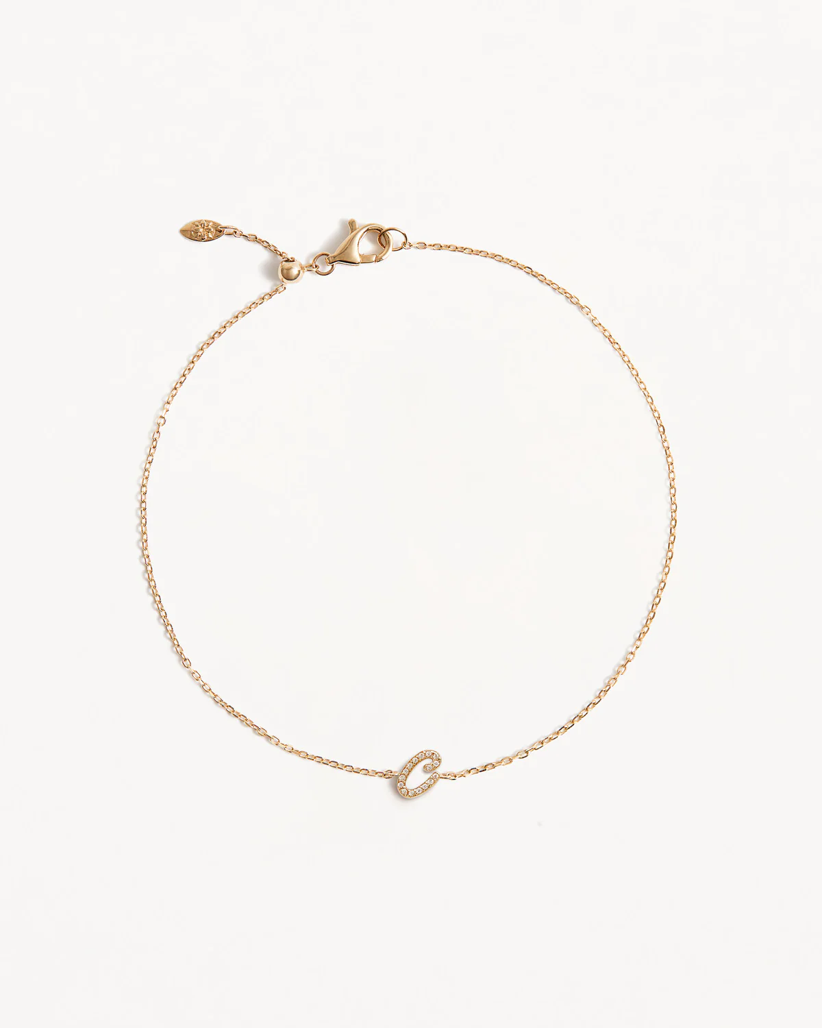 14k Solid Gold Diamond Love Letter Bracelet - Image 7