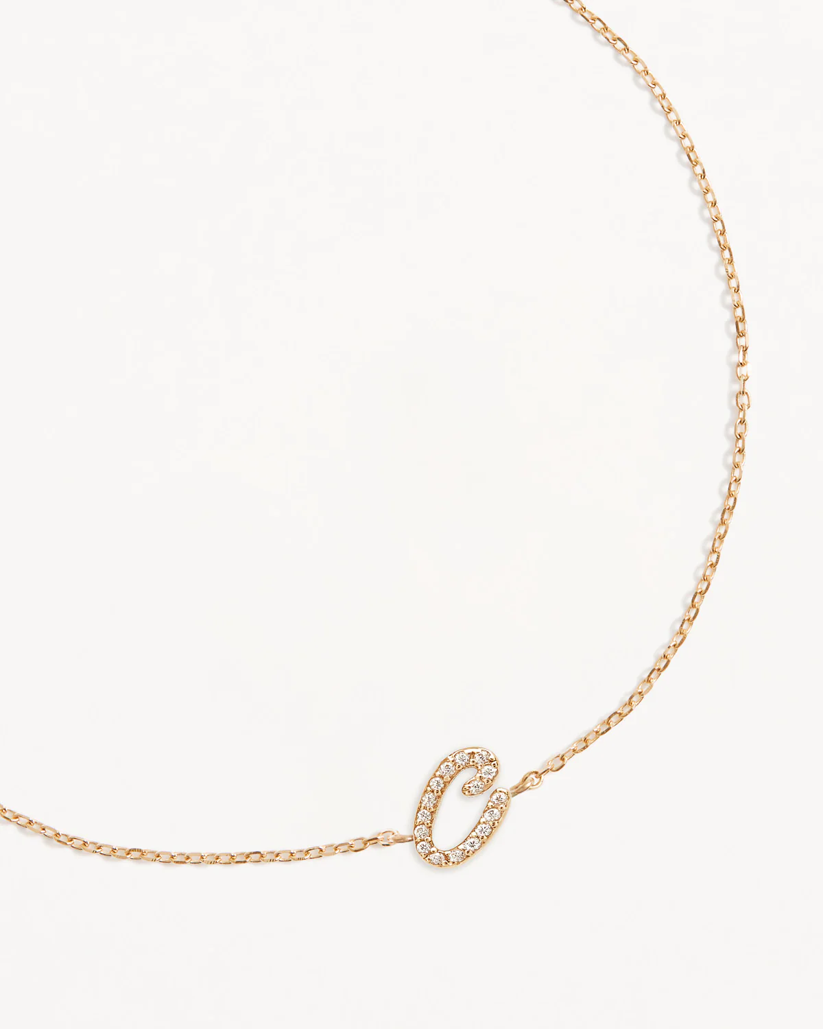 14k Solid Gold Diamond Love Letter Bracelet - Image 8