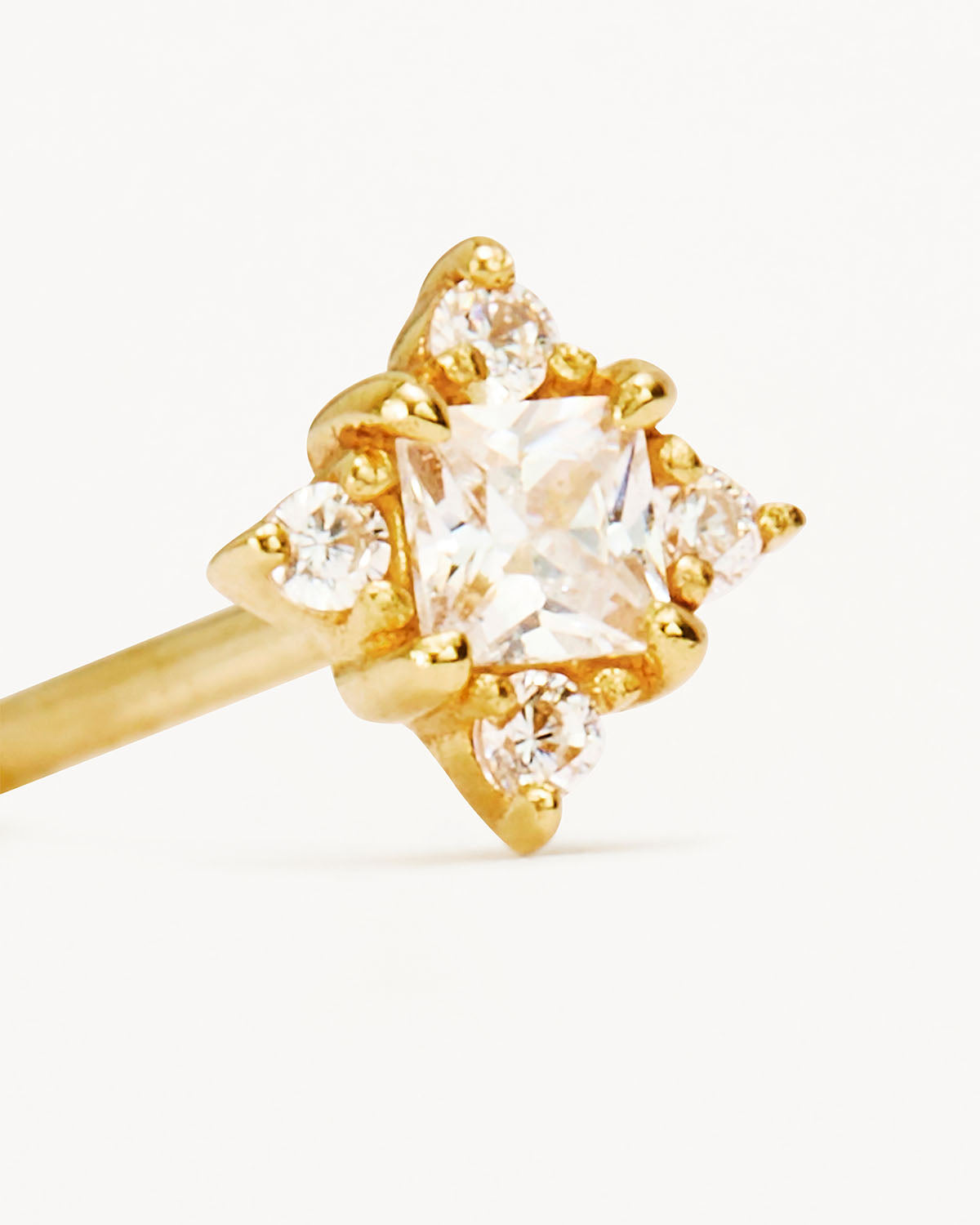 14k Solid Gold Endless Light Cartilage Earring - Image 3