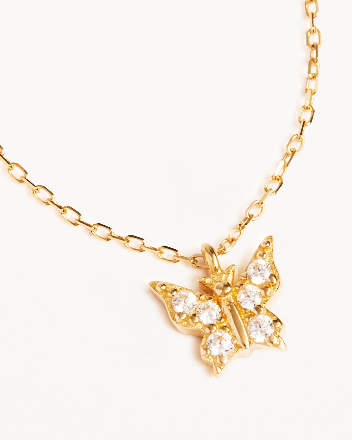 14k Solid Gold Fly With Me Necklace - Image 3