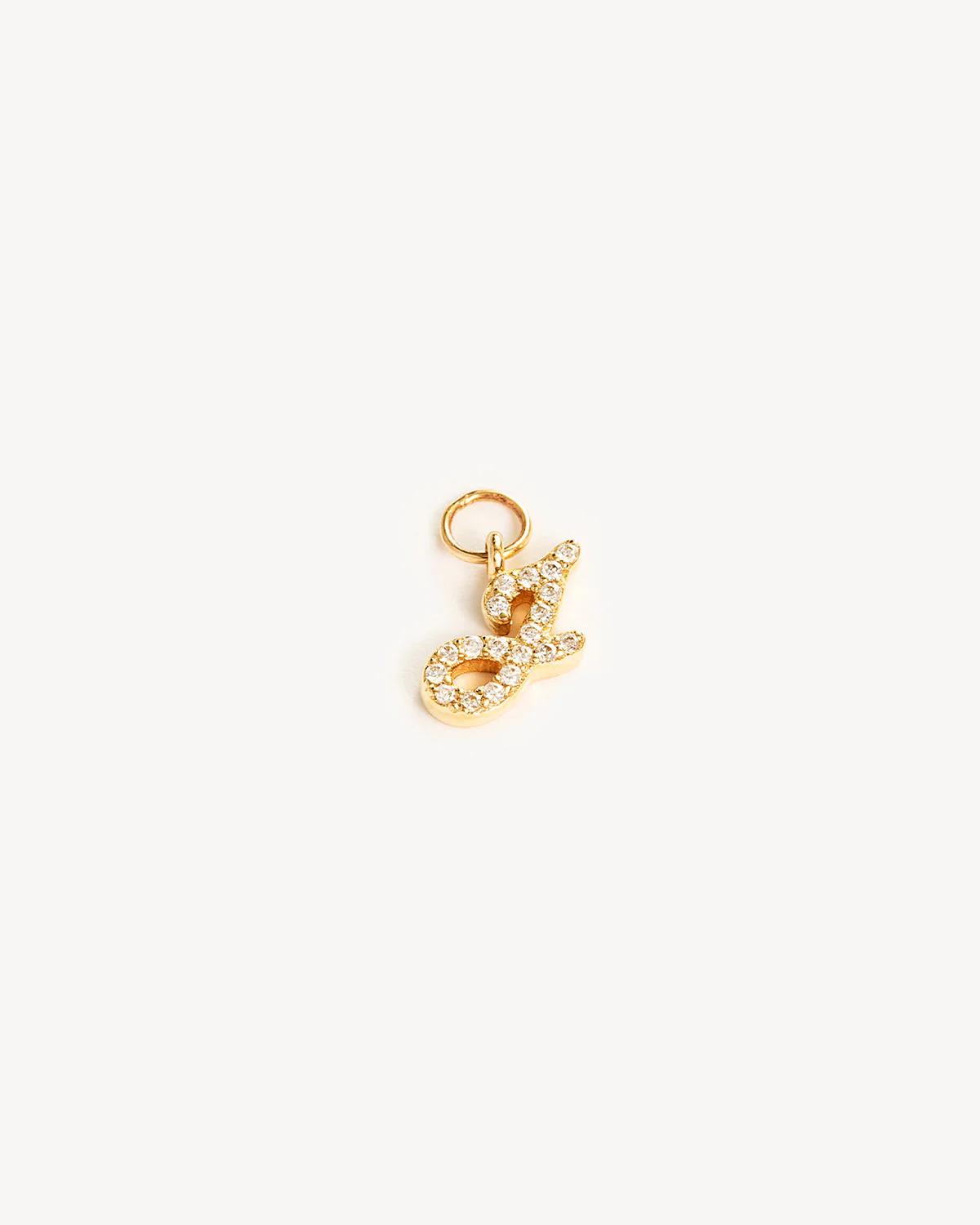 14k Solid Gold Forever Love Diamond Letter Hoop Earring Charm - Image 23