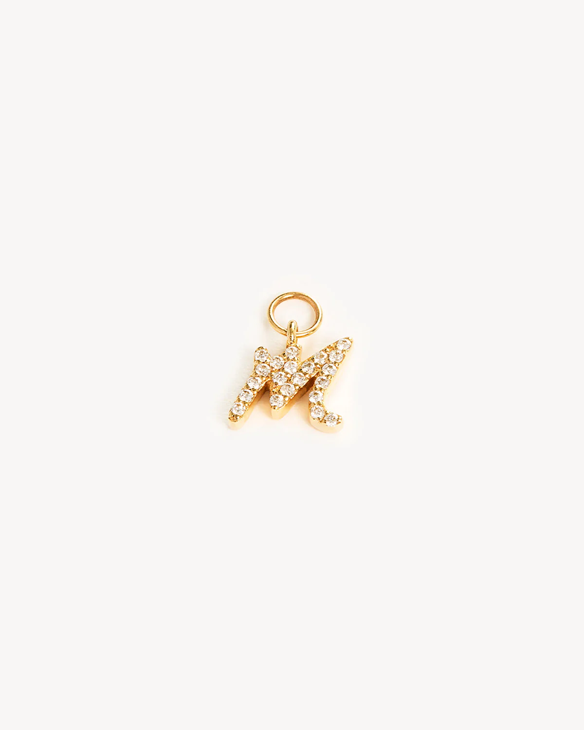 14k Solid Gold Forever Love Diamond Letter Hoop Earring Charm - Image 29