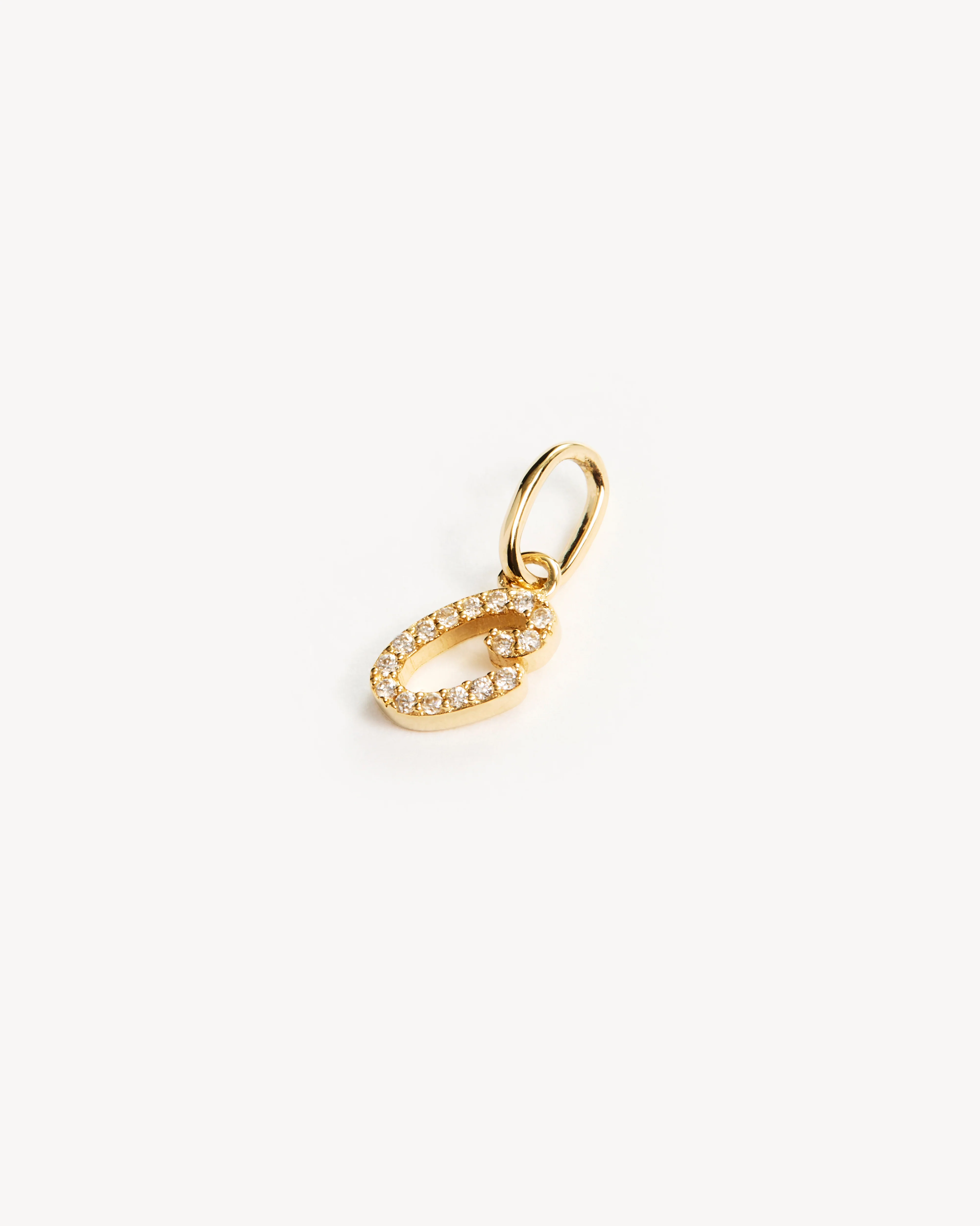 14k Solid Gold Forever Love Diamond Letter Necklace Pendant - Image 10