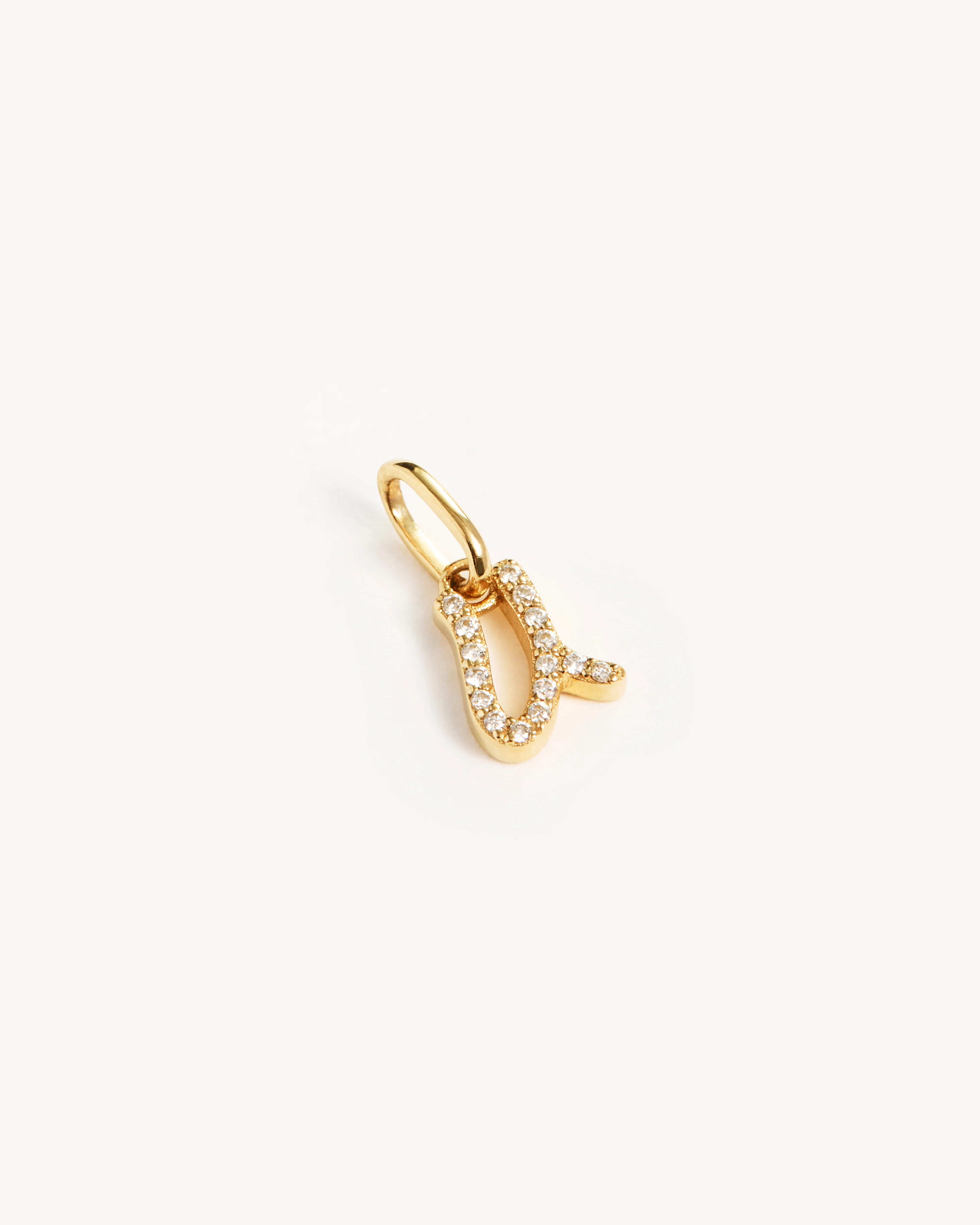 14k Solid Gold Forever Love Diamond Letter Necklace Pendant - Image 57