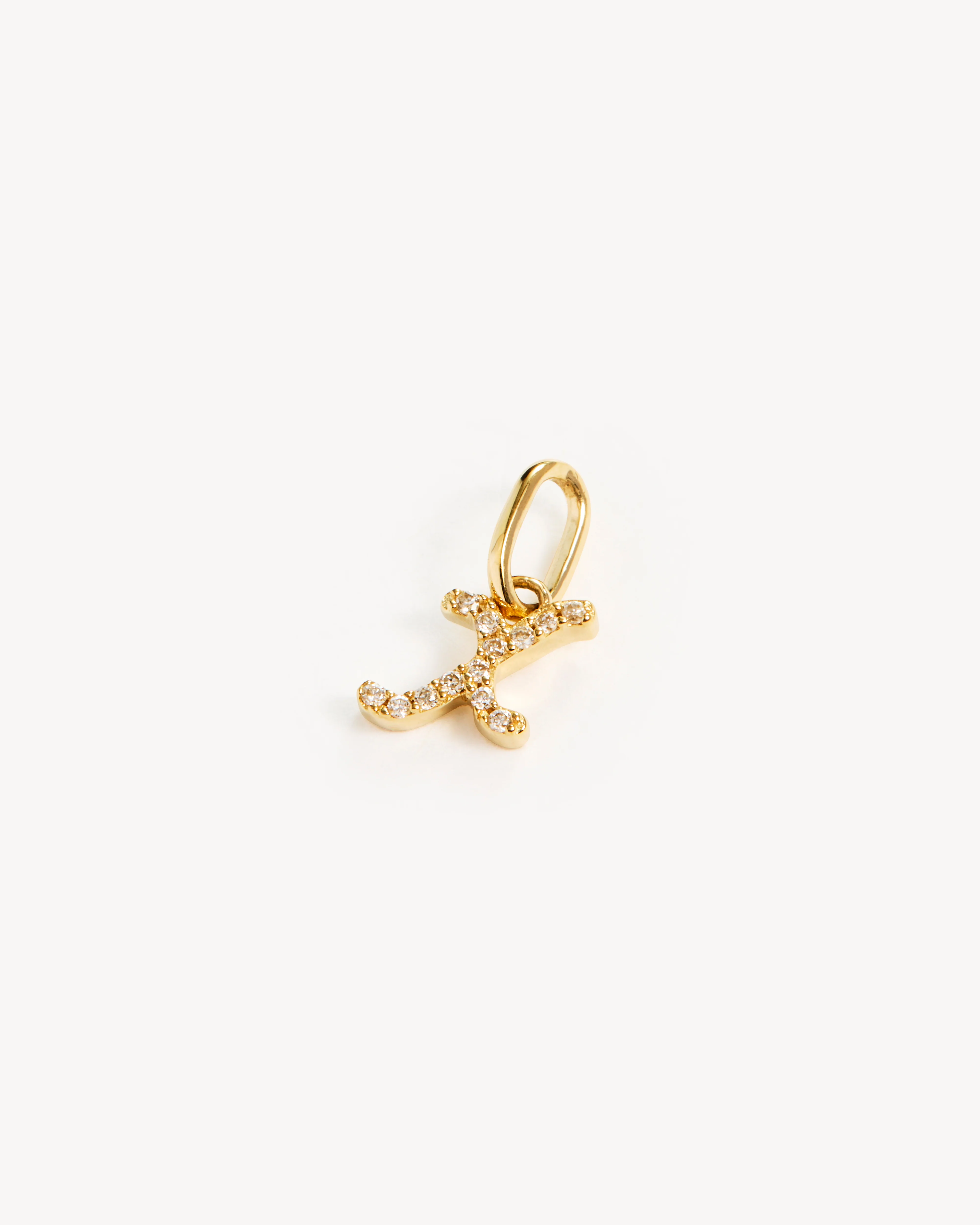 14k Solid Gold Forever Love Diamond Letter Necklace Pendant - Image 64