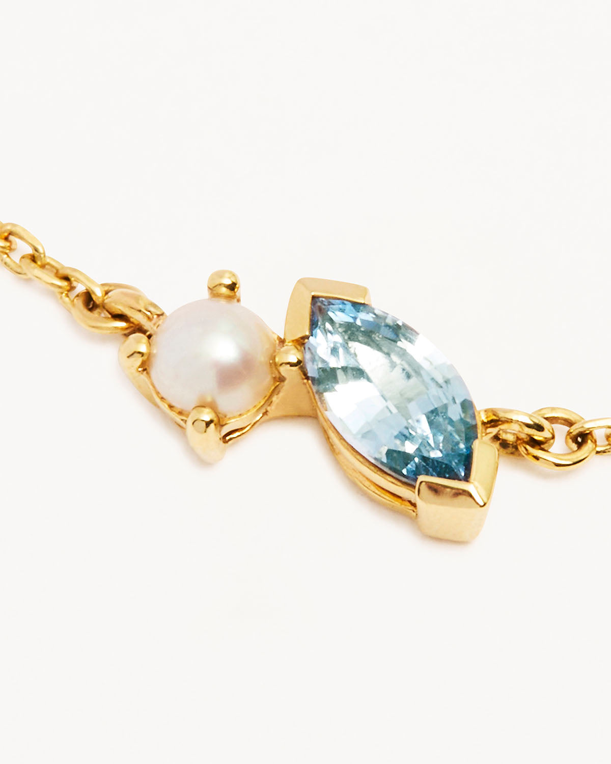 14k Solid Gold Into The Blue Bracelet - Image 3