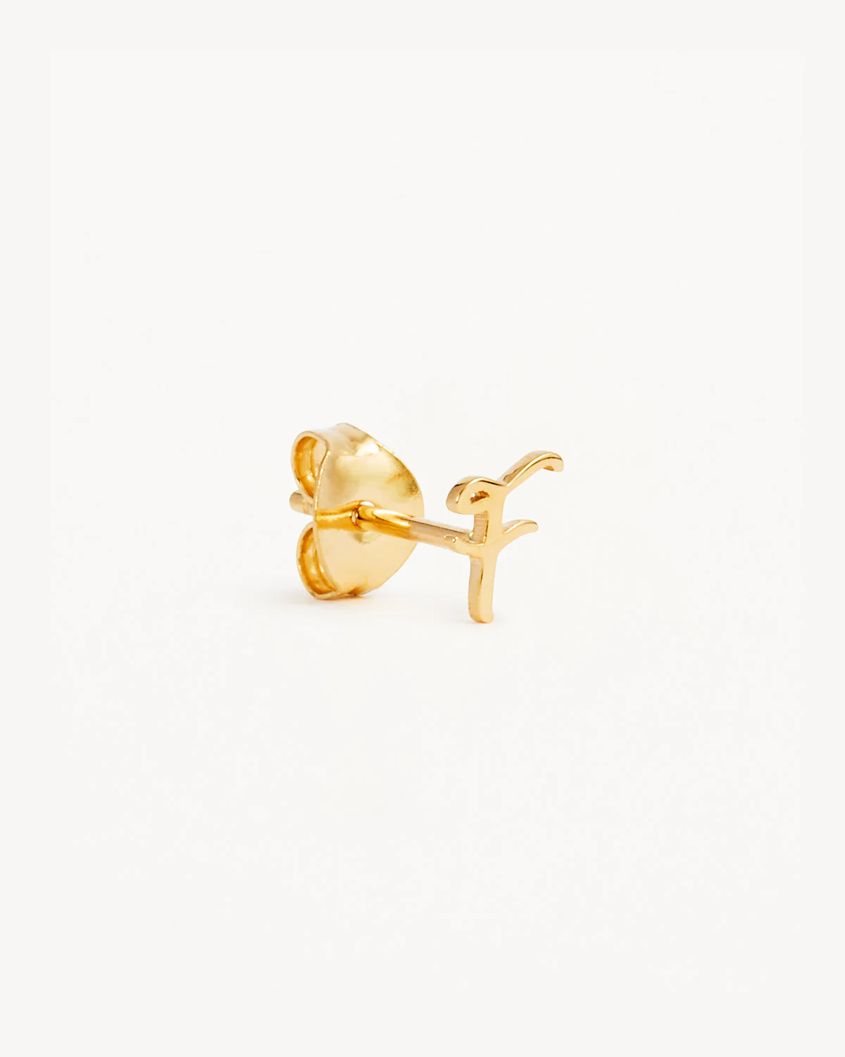 14k Solid Gold Love Letter Earring