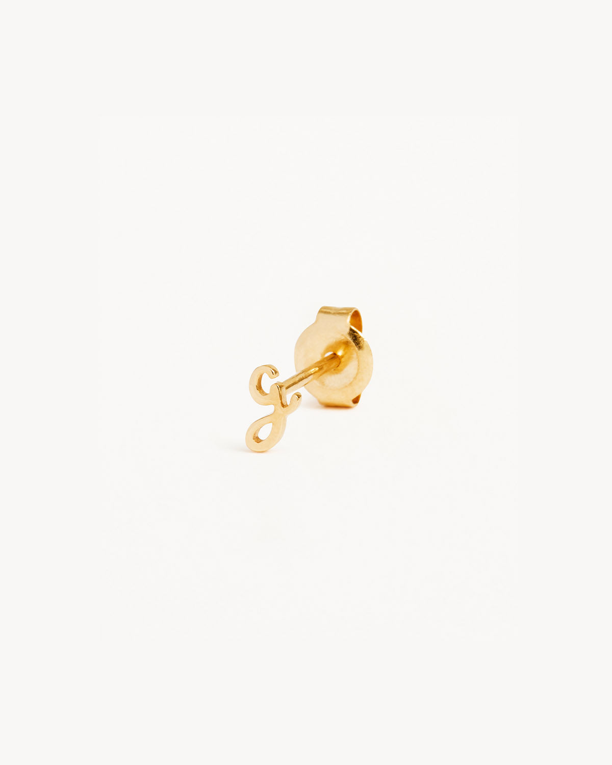 14k Solid Gold Love Letter Earring - Image 21