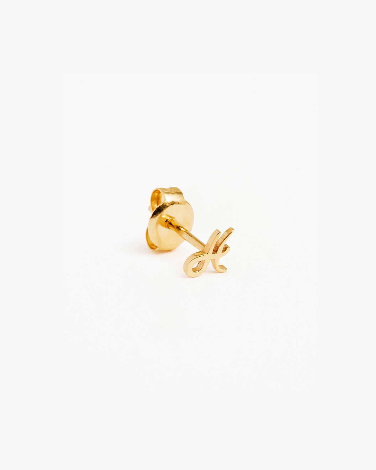 14k Solid Gold Love Letter Earring - Image 24