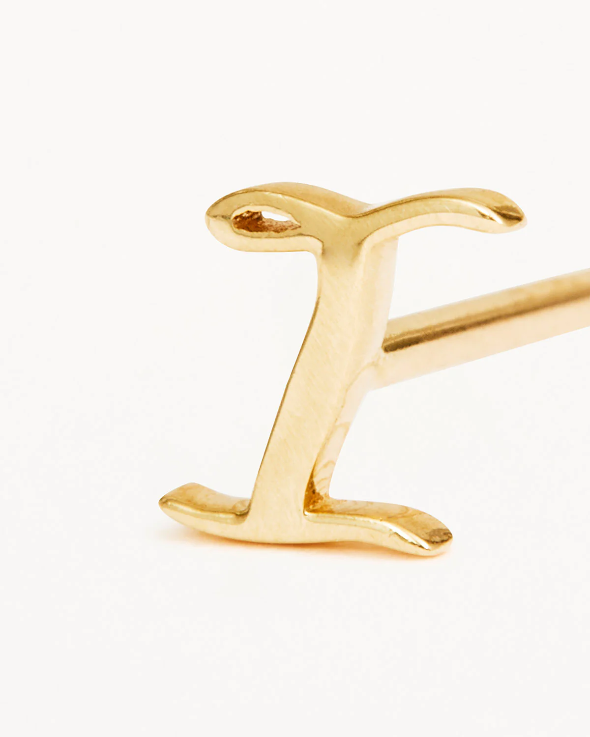 14k Solid Gold Love Letter Earring - Image 29