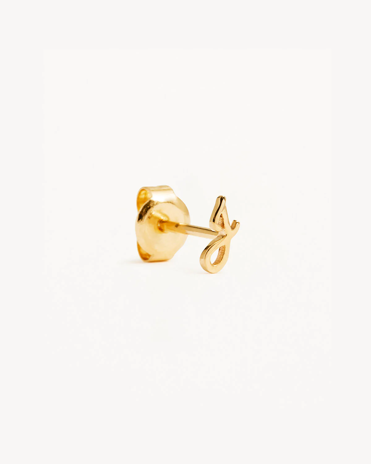 14k Solid Gold Love Letter Earring - Image 30