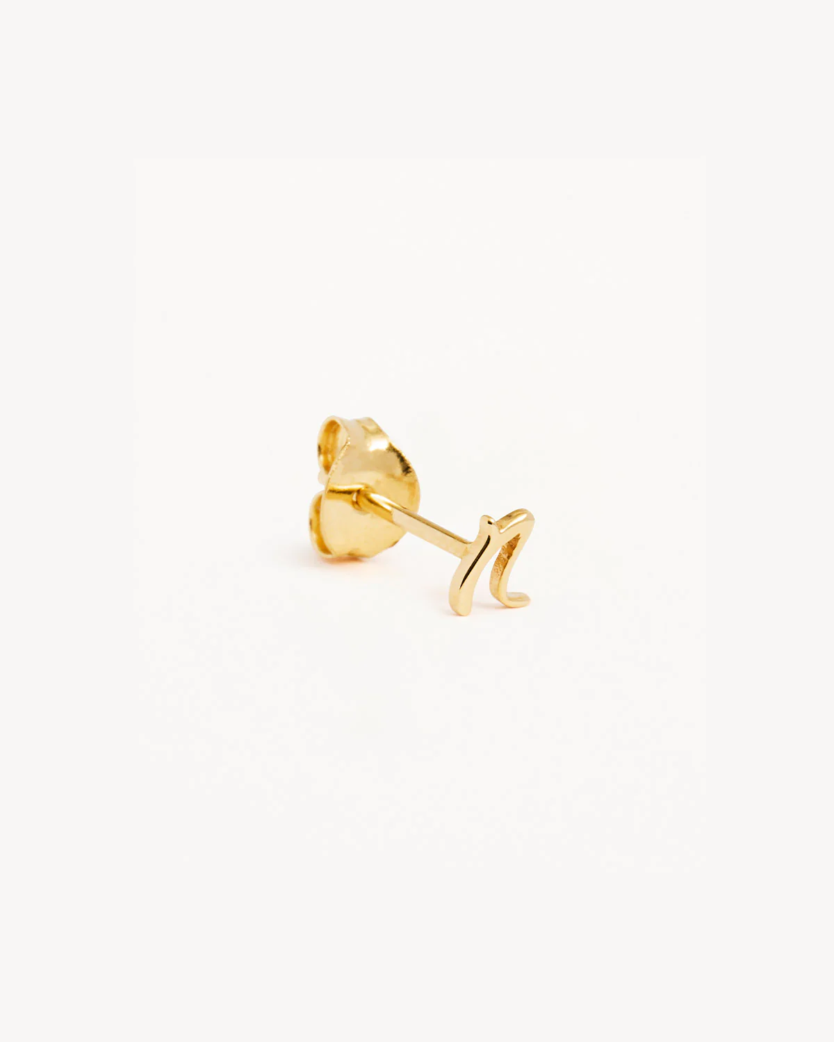 14k Solid Gold Love Letter Earring - Image 42