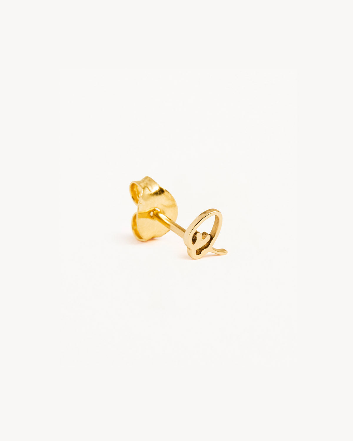 14k Solid Gold Love Letter Earring - Image 51
