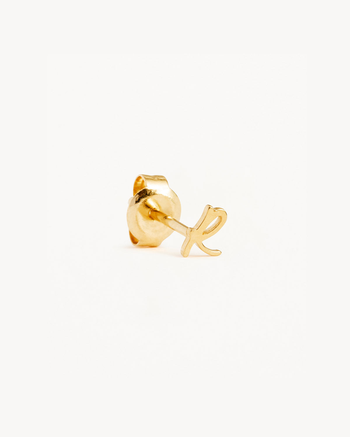 14k Solid Gold Love Letter Earring - Image 54