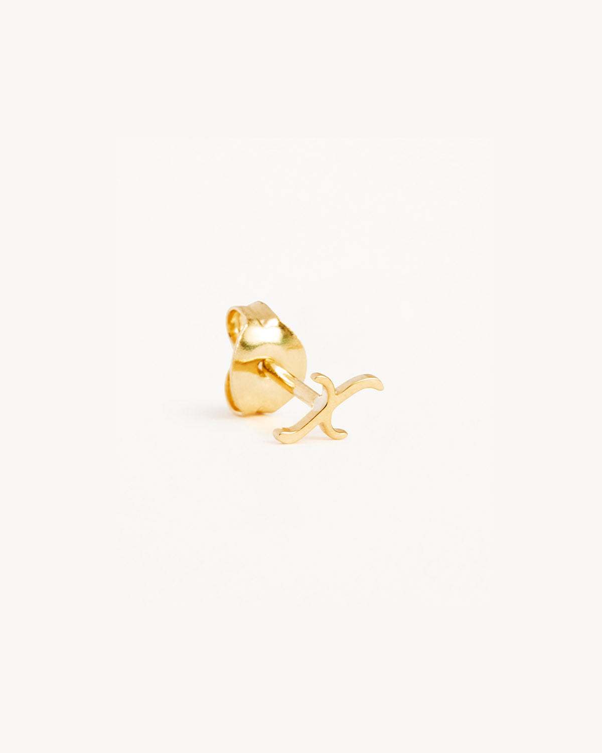 14k Solid Gold Love Letter Earring - Image 72