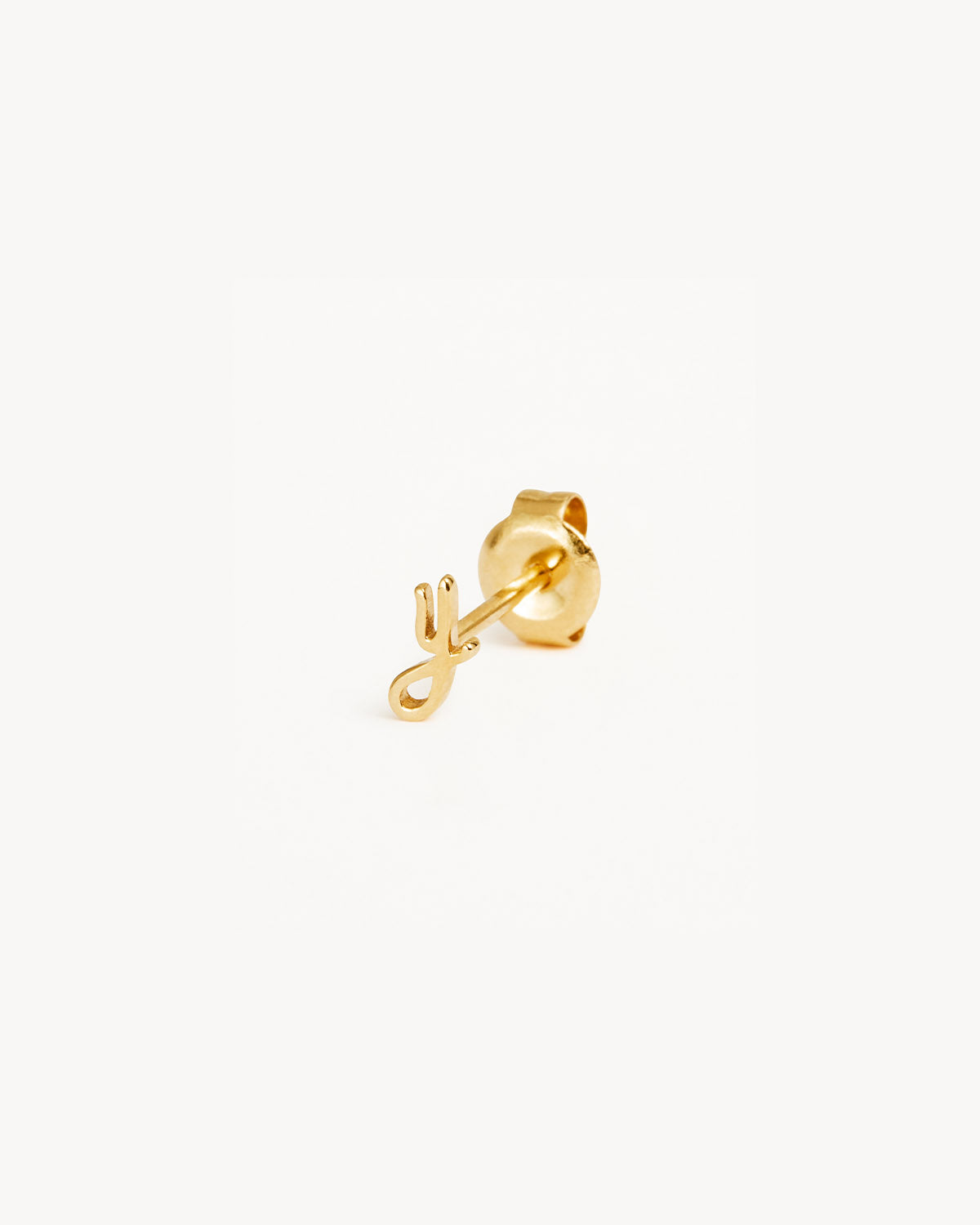 14k Solid Gold Love Letter Earring - Image 75
