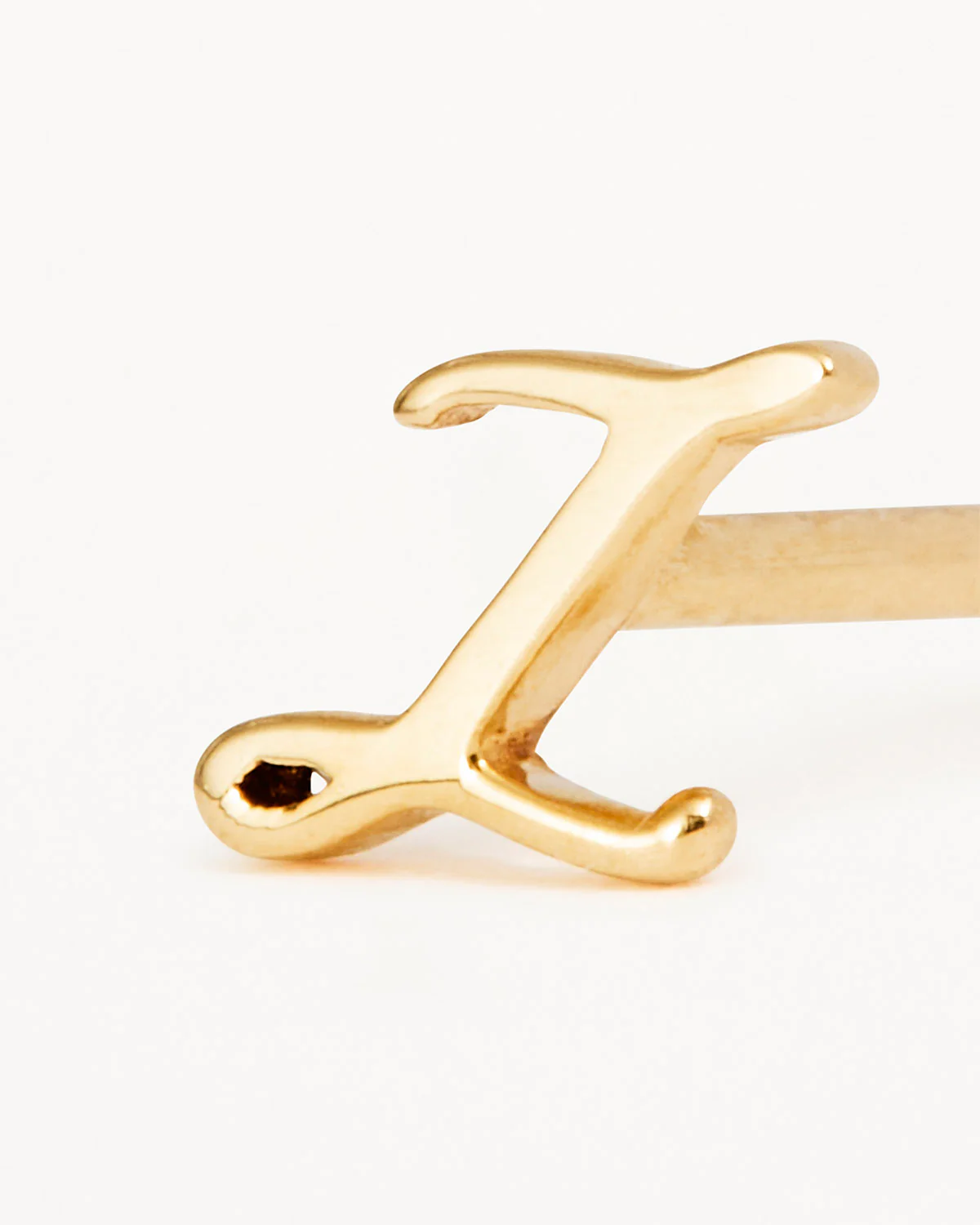 14k Solid Gold Love Letter Earring - Image 80