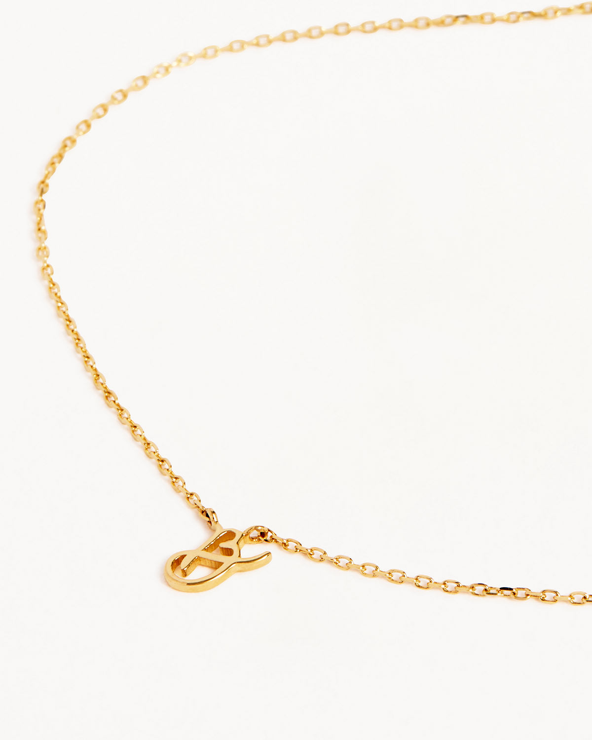 14k Solid Gold Love Letter Necklace - Image 12