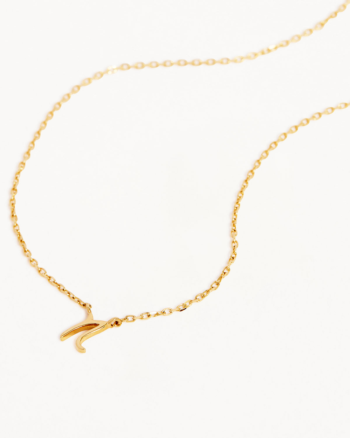 14k Solid Gold Love Letter Necklace - Image 42