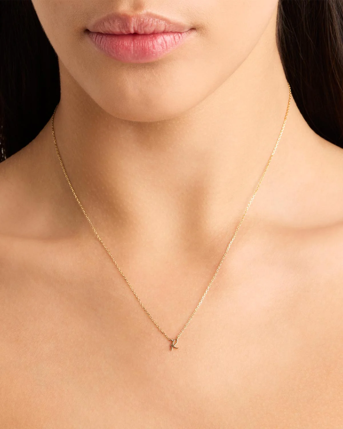 14k Solid Gold Love Letter Necklace - Image 55