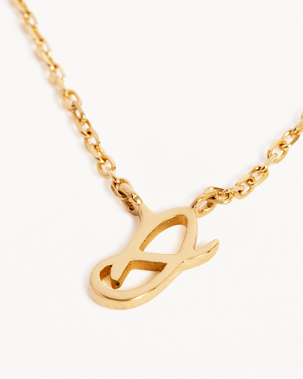 14k Solid Gold Love Letter Necklace - Image 6