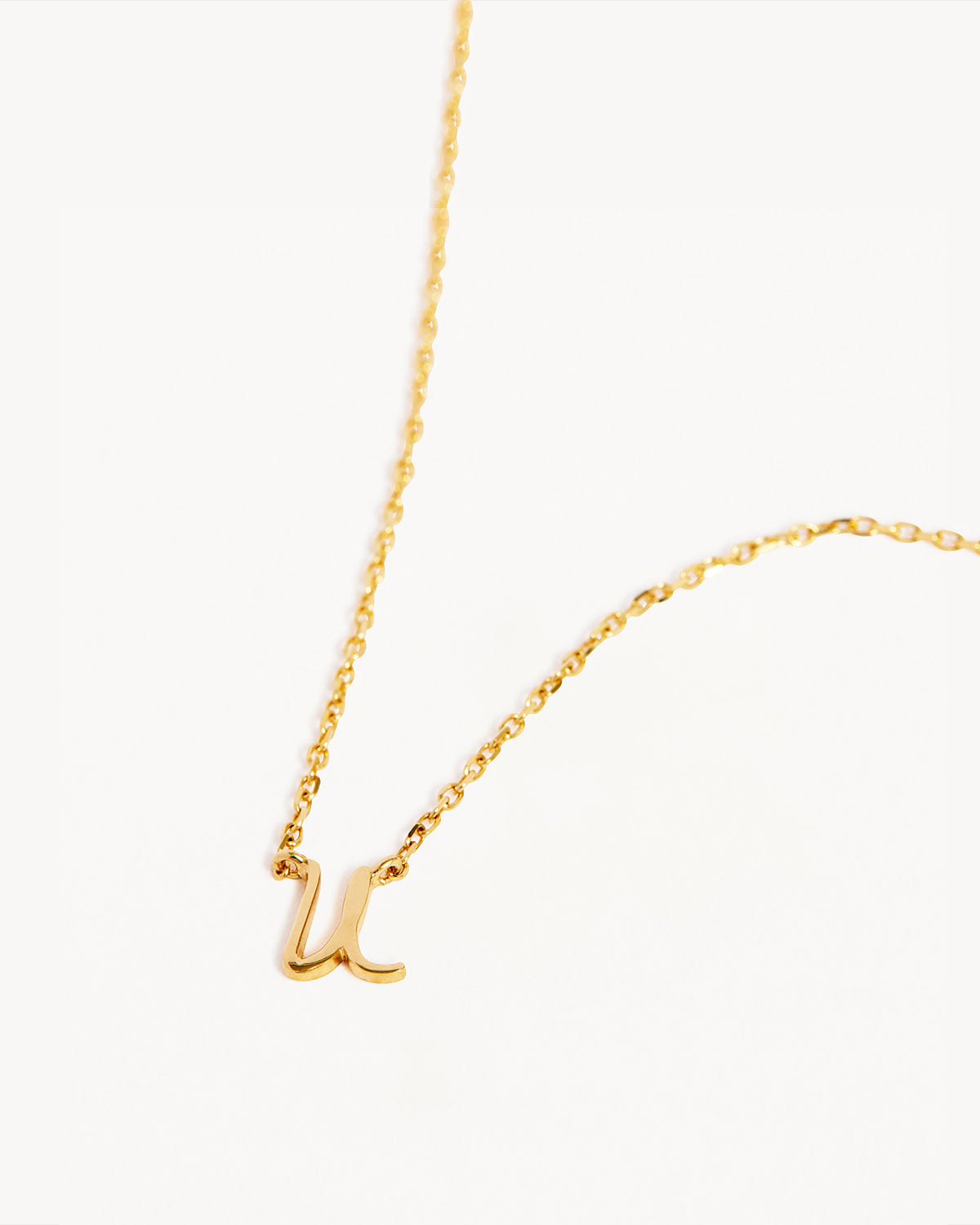 14k Solid Gold Love Letter Necklace - Image 63
