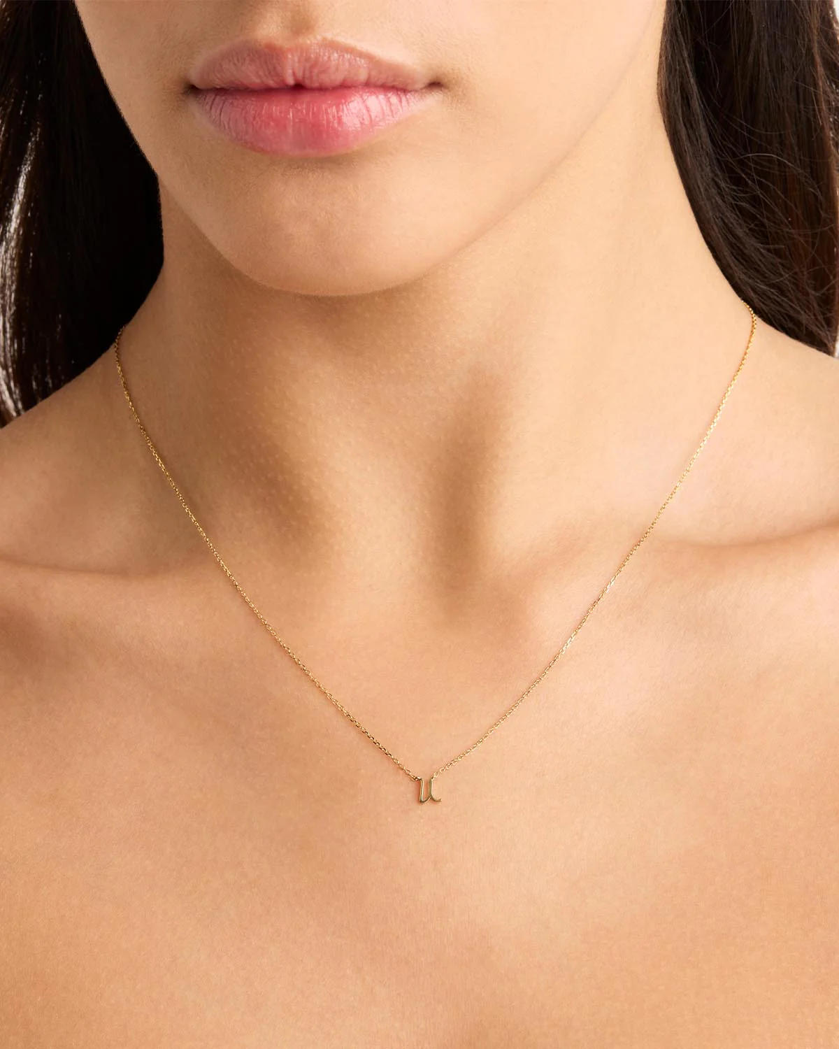 14k Solid Gold Love Letter Necklace - Image 64
