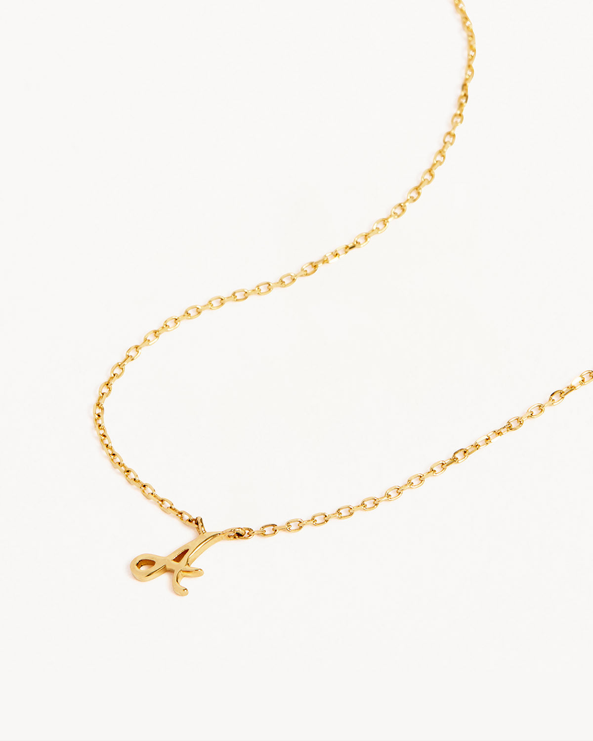 14k Solid Gold Love Letter Necklace - Image 7