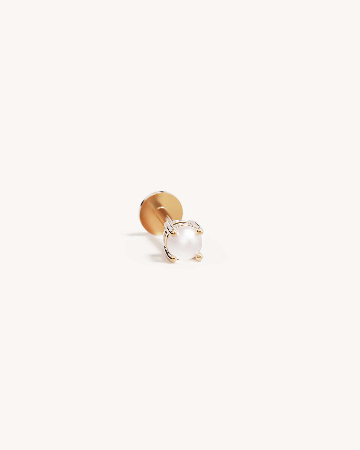14k Solid Gold Moonlit Love Cartilage Earring