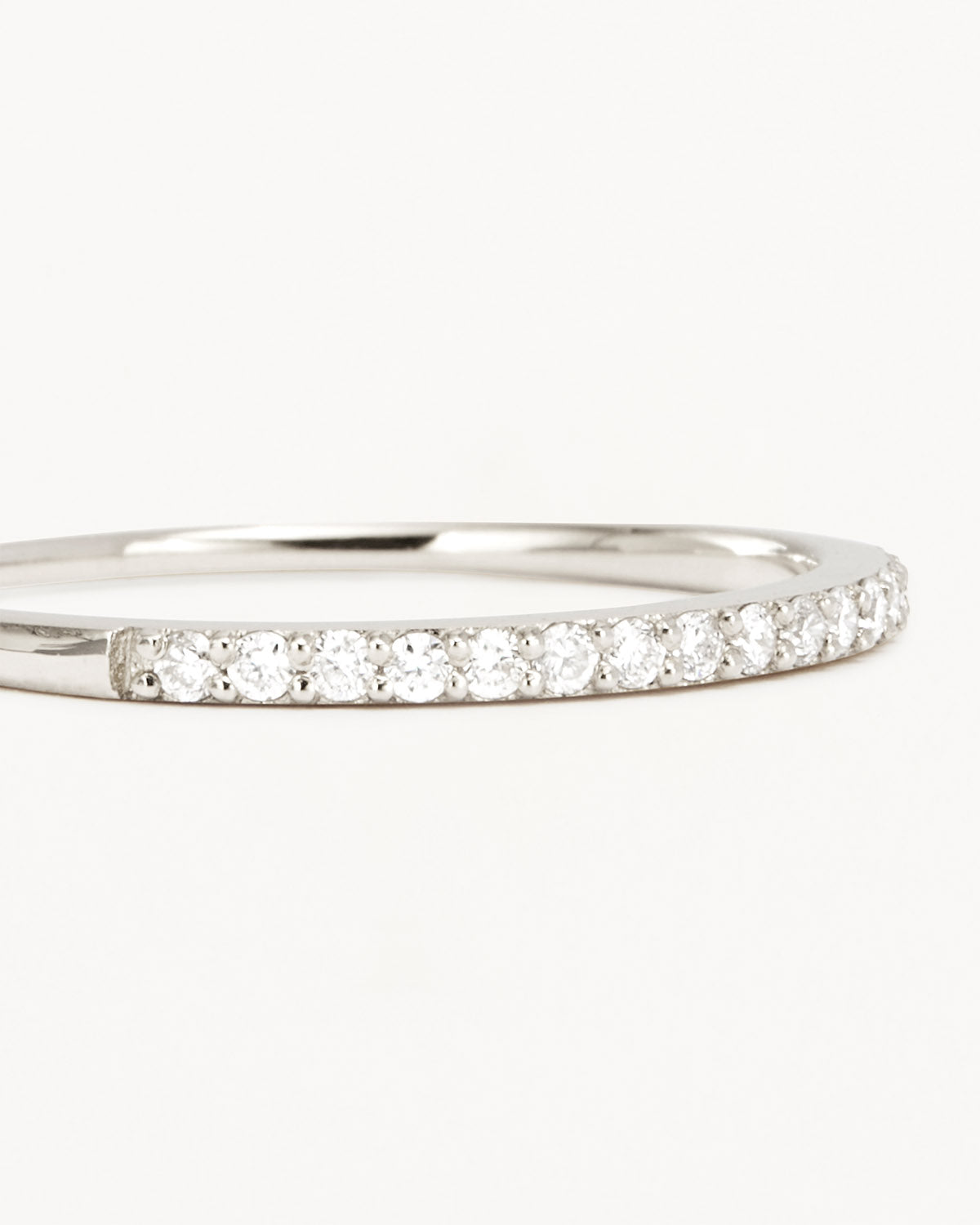 14k Solid White Gold Diamond Halo Ring - Image 3