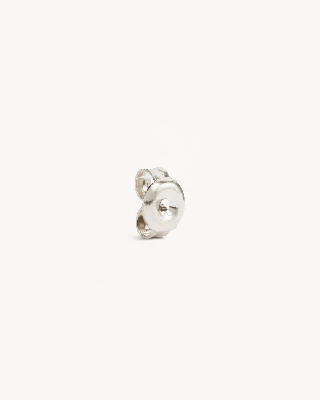 14k Solid White Gold Earring Back