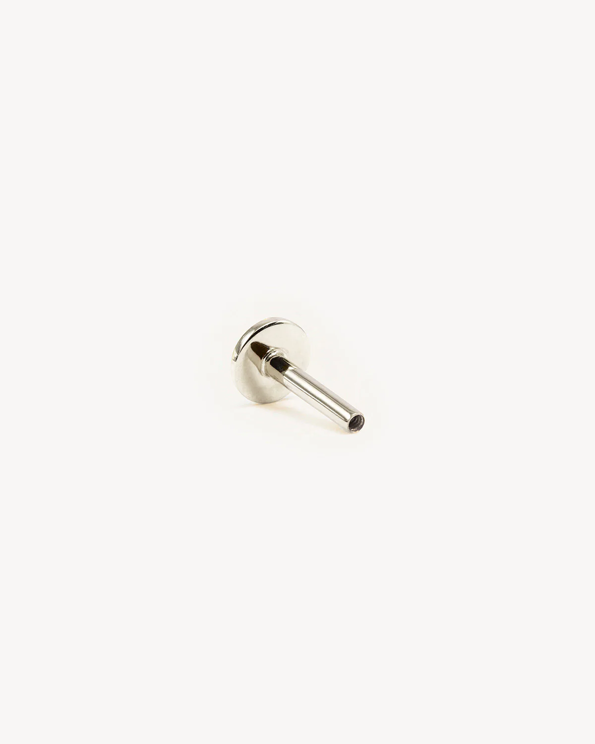 14k White Solid Gold Cartilage Earring Post - Image 3