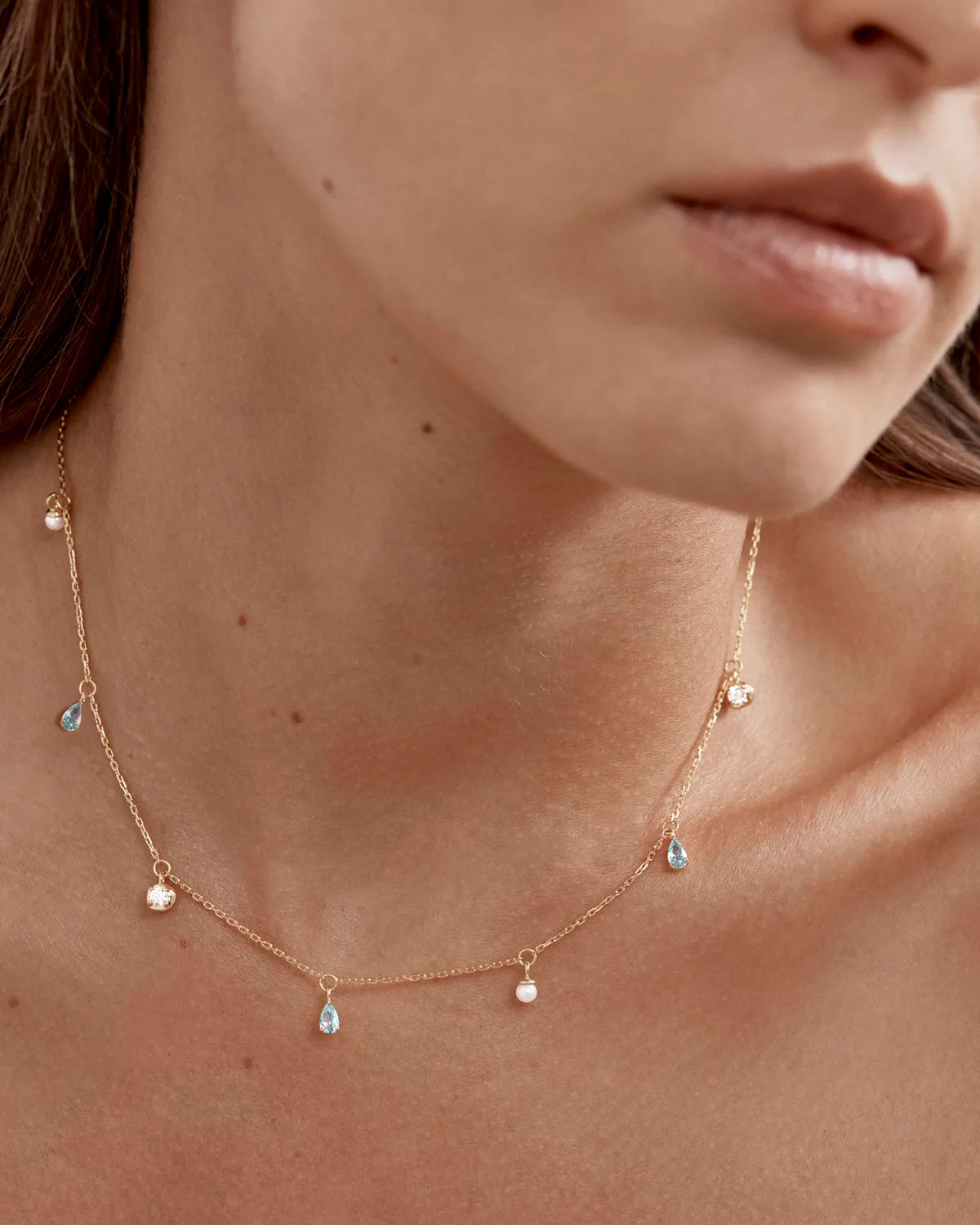18k Gold Plated Breathe in Stillness Choker - Image 4