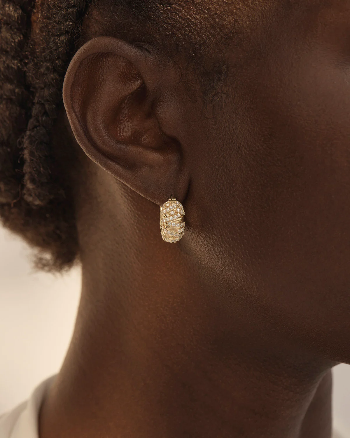 18k Gold Plated Connected Souls Hoops - Image 2