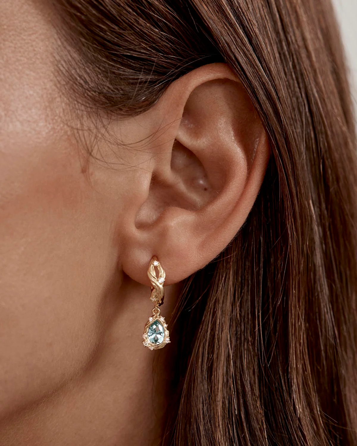 18k Gold Plated Dive Deeper Hoops - Image 4