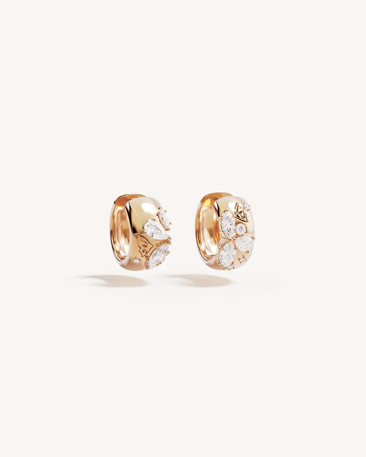 18k Gold Plated With Wings I Fly Huggies
