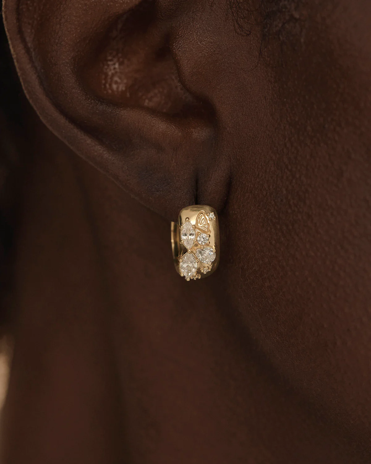 18k Gold Plated With Wings I Fly Huggies - Image 2