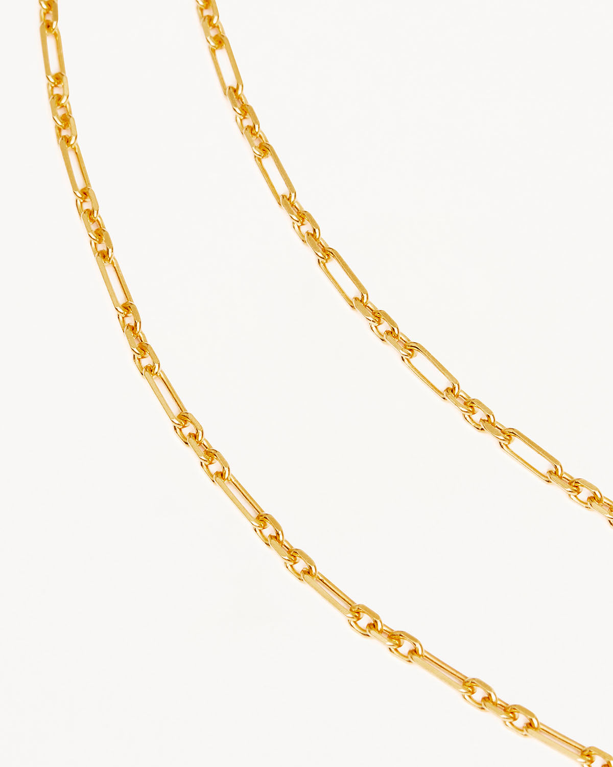 18k Gold Vermeil 19" Mixed Link Chain Necklace - Image 3