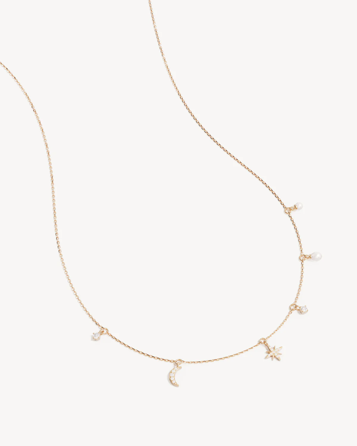 18k Gold Vermeil Celestial Skies Charm Choker - Image 3