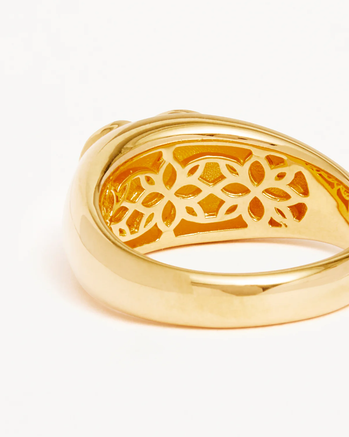 18k Gold Vermeil Connect With Your Heart Ring - Image 4