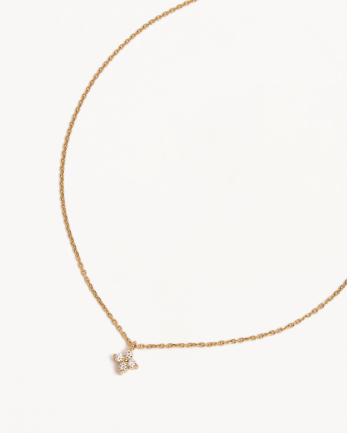18k Gold Vermeil Crystal Bloom Necklace
