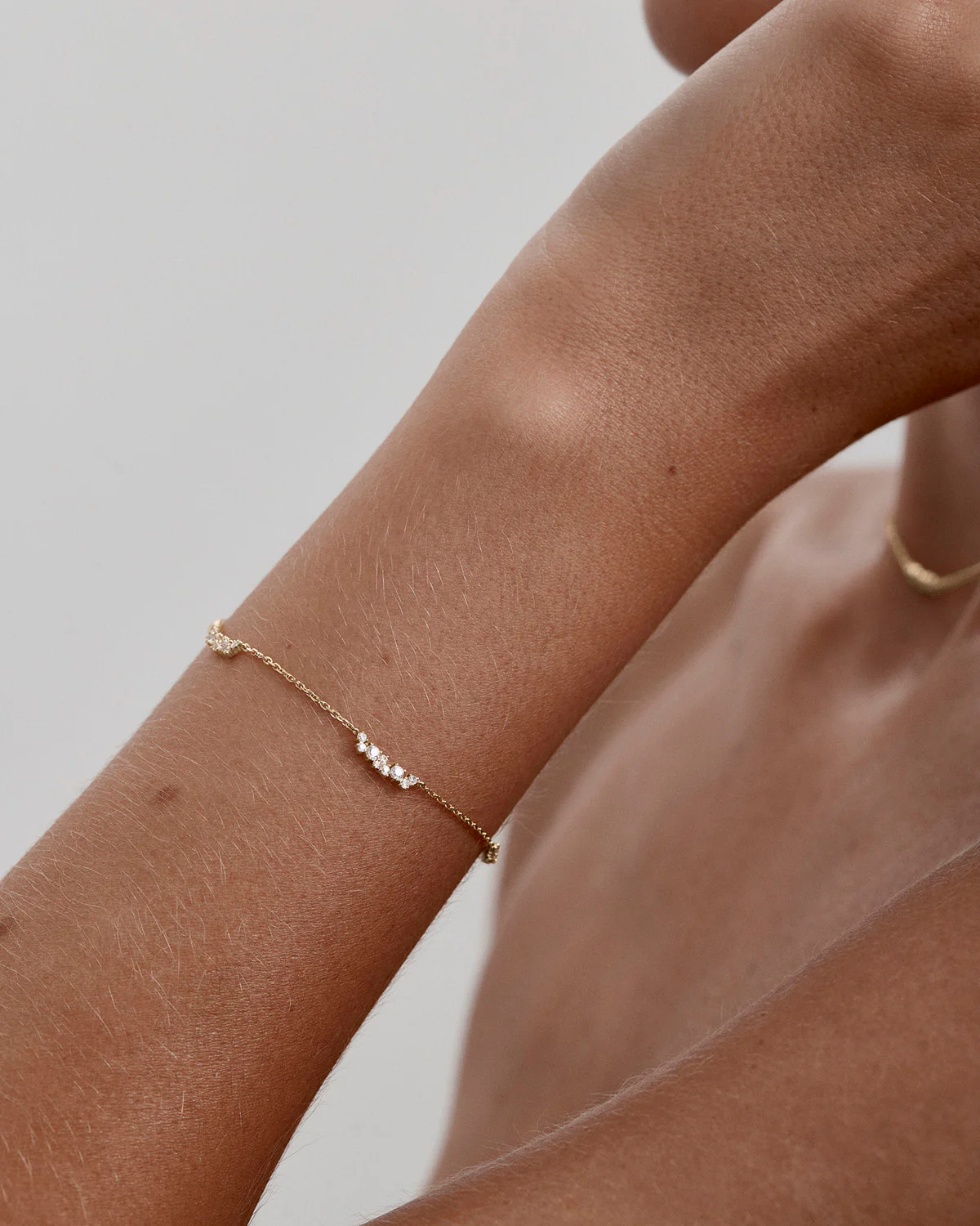 18k Gold Vermeil Crystal Dust Bracelet - Image 2