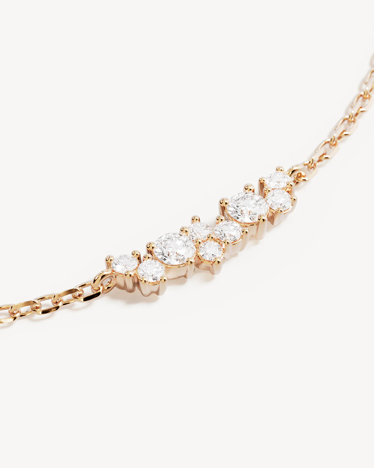 18k Gold Vermeil Crystal Dust Bracelet - Image 3